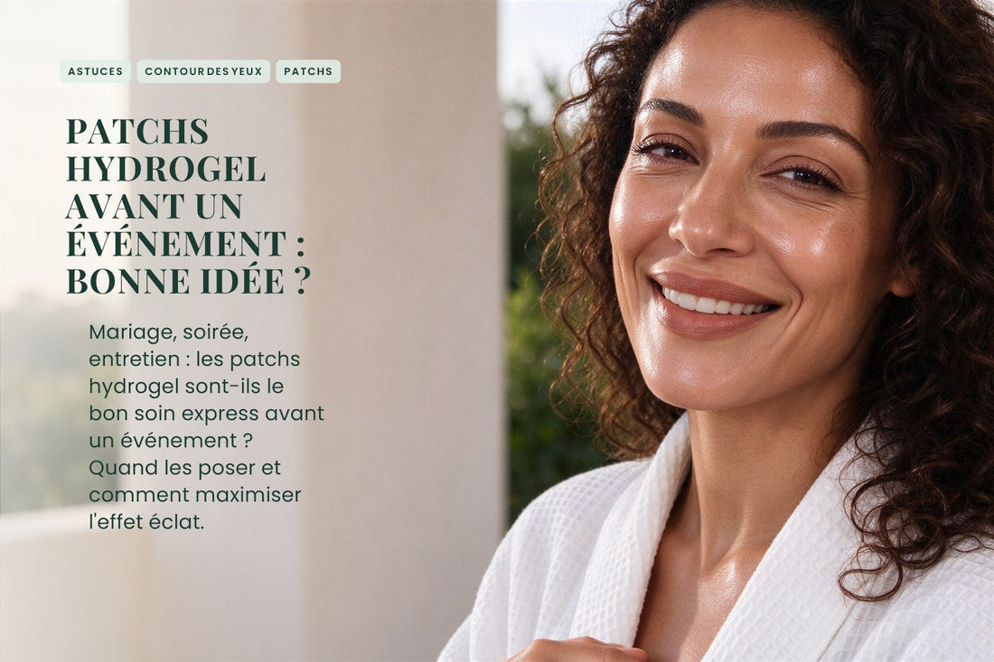 Patchs hydrogel avant un événement : bonne idée ?