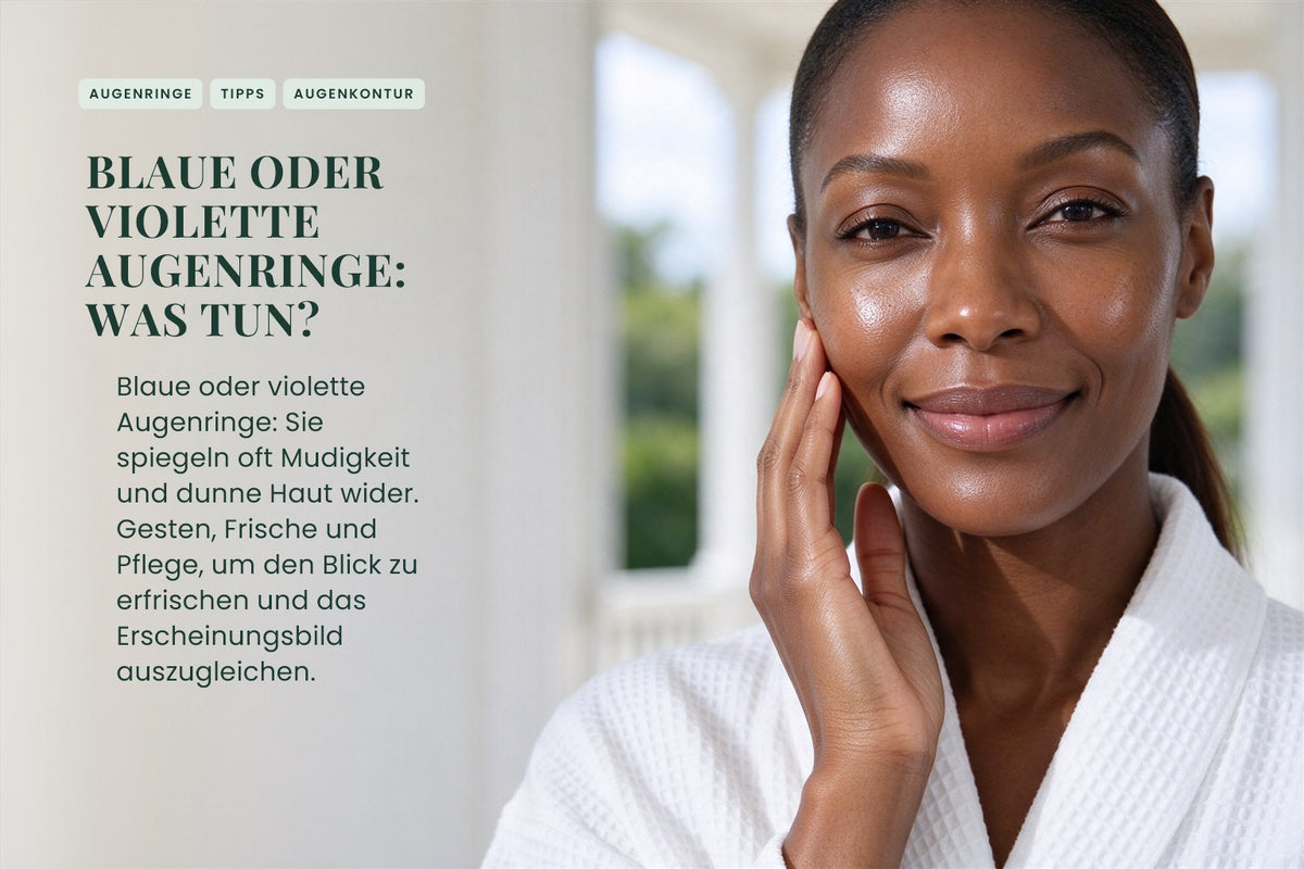 Blaue oder violette Augenringe: Was tun?