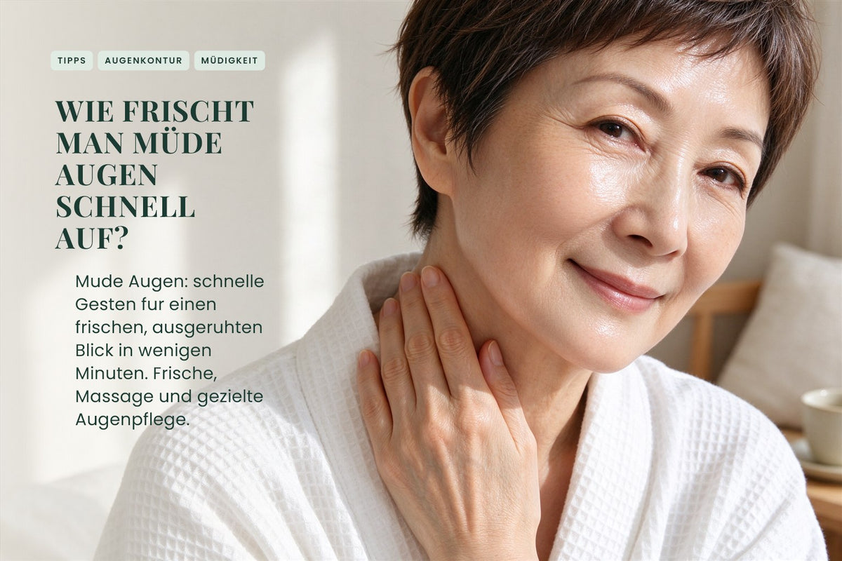 Wie frischt man müde Augen schnell auf?