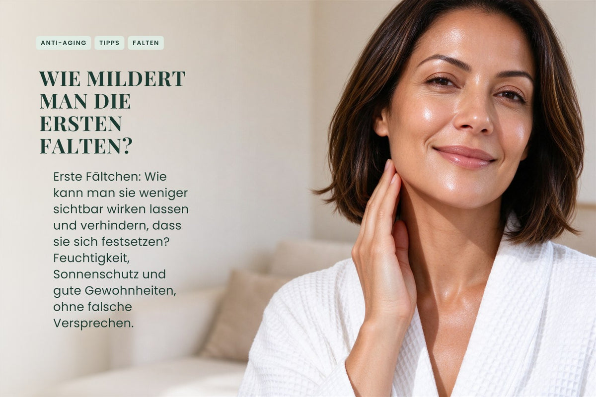 Wie mildert man die ersten Falten?