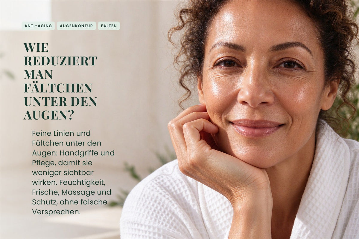 Wie reduziert man Fältchen unter den Augen?