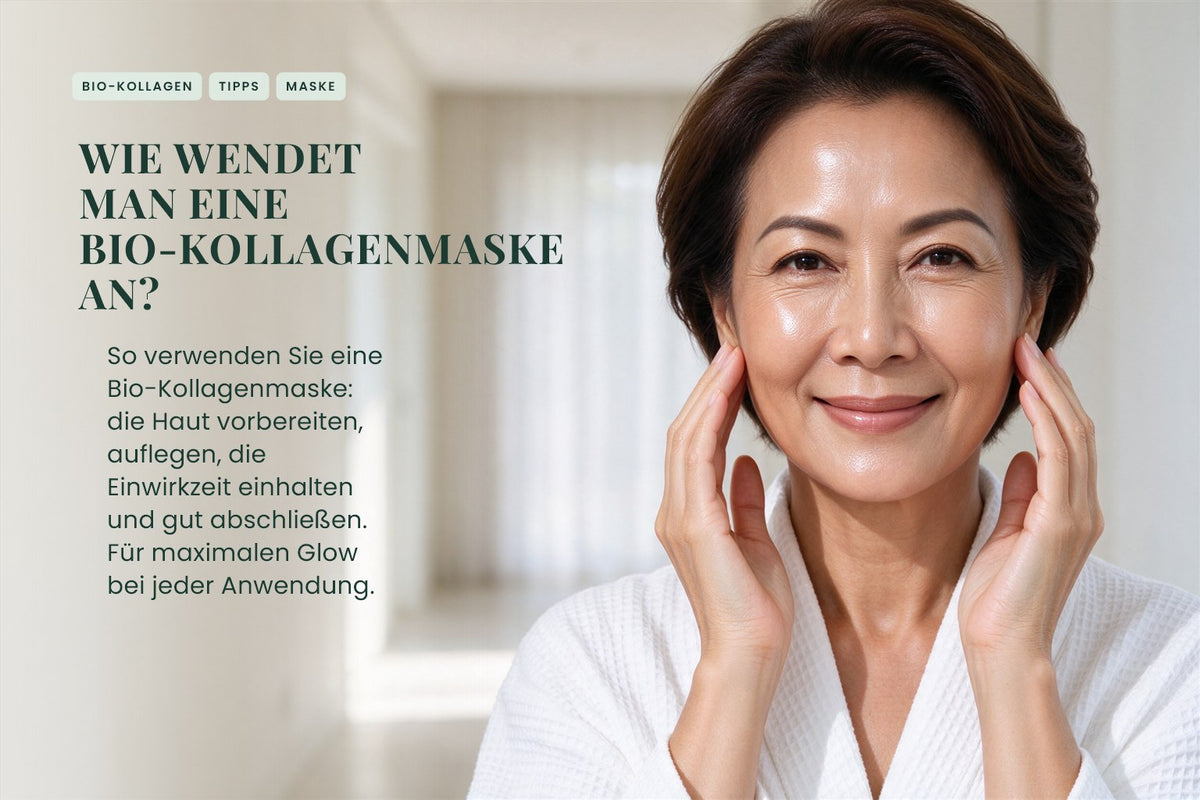 Wie wendet man eine Bio-Kollagenmaske an?