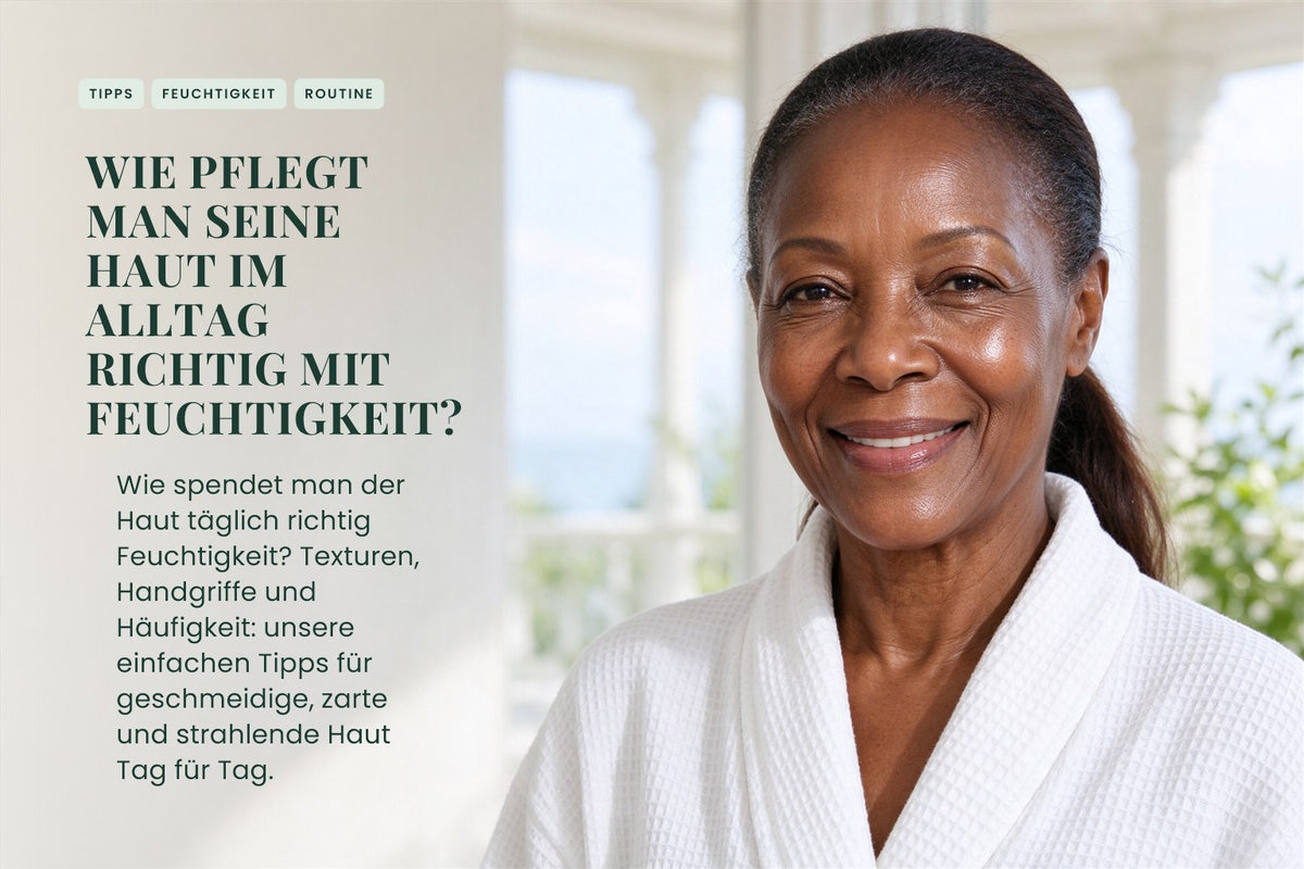 Wie pflegt man seine Haut im Alltag richtig mit Feuchtigkeit?