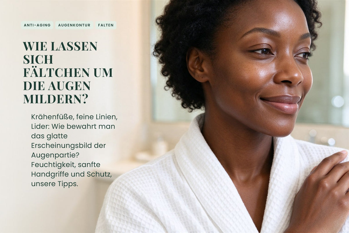 Wie lassen sich Fältchen um die Augen mildern?