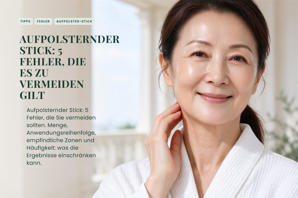 Aufpolsternder Stick: 5 Fehler, die es zu vermeiden gilt