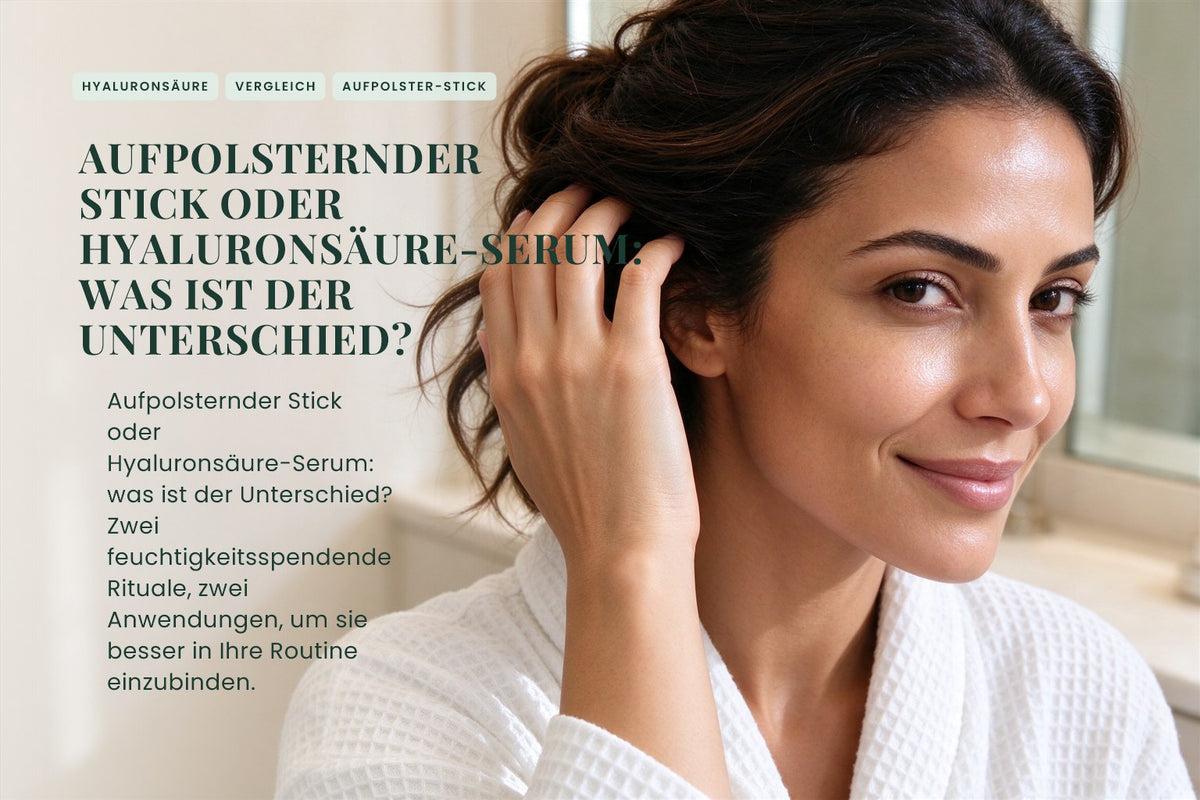 Aufpolsternder Stick oder Hyaluronsäure-Serum: Was ist der Unterschied?