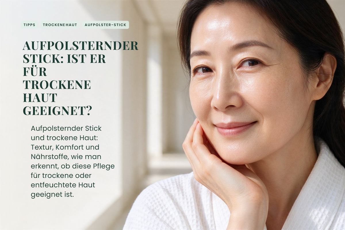 Aufpolsternder Stick: Ist er für trockene Haut geeignet?