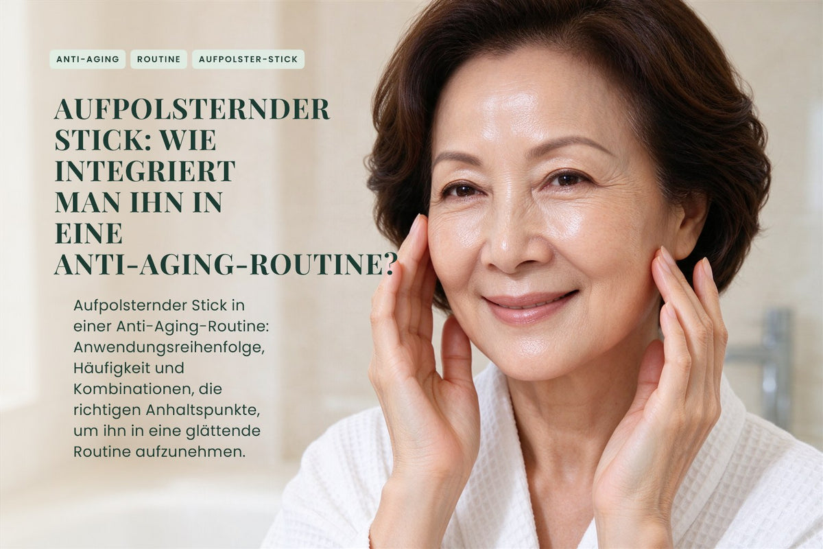 Aufpolsternder Stick: Wie integriert man ihn in eine Anti-Aging-Routine?
